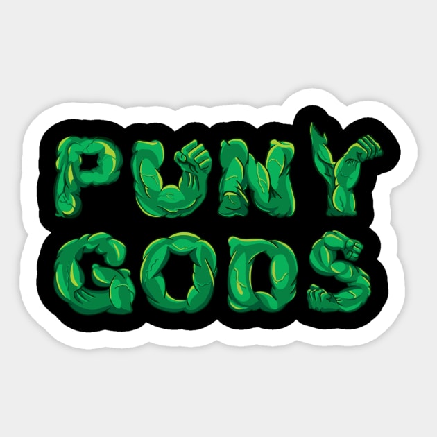 Puny Gods Sticker by hereticwear